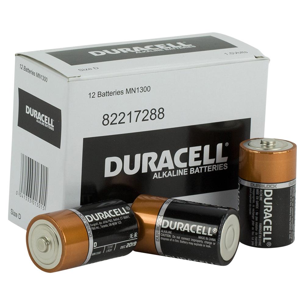 Duracell Coppertop D size battery Bulk box of 12