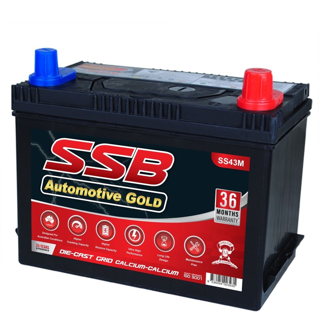 SS43M High Performance Maintenance Free Car Battery