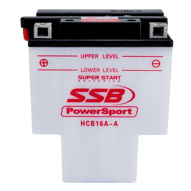 SSB 12V 180CCA HCB16A-A Extra Heavy Conventional Duty Motorcycle Battery