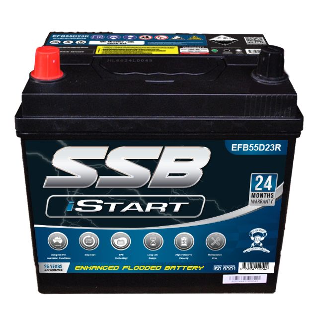 SSB 12V 720CCA EFB55D23R Enhance Flooded Stop Start Battery