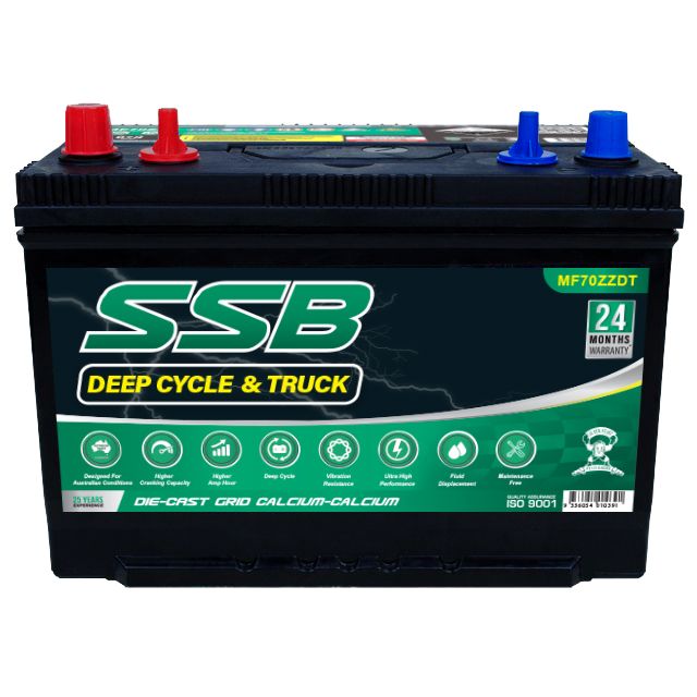 SSB 12V 800CCA MF70ZZDT High Performance Maintenance Free Deep-Cycle & Truck Battery
