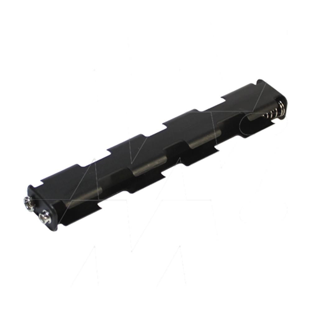 Battery Holder 3x2 columns of AA batteries. Snap fastener termination