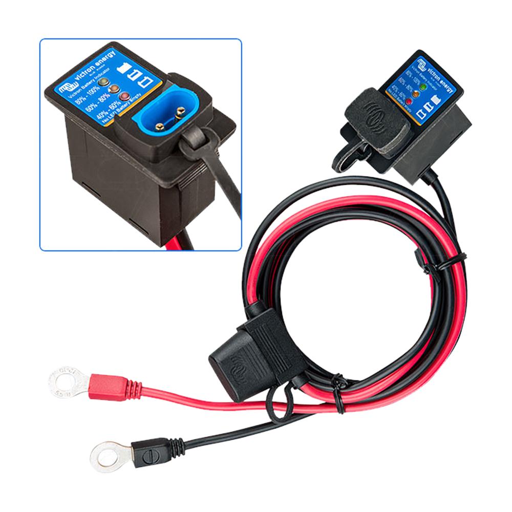 Battery Indicator Panel Lead to M8 eyelet connector with 30A
