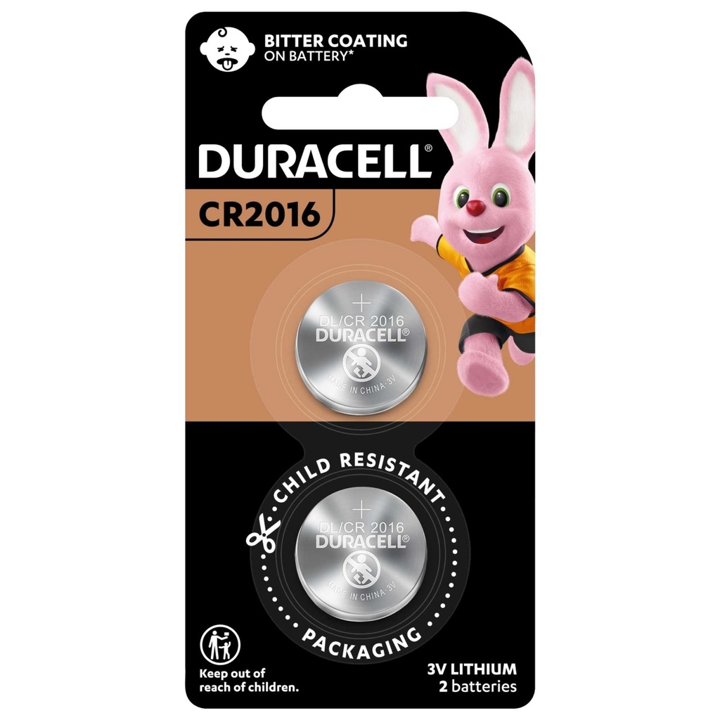 Duracell Button Cell 2016 2pk