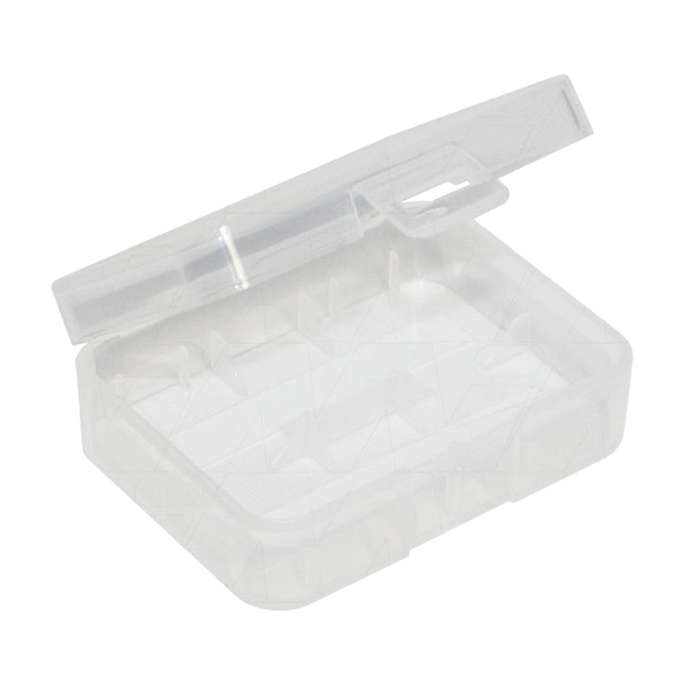 2 x 18500 A & AF size plastic storage container