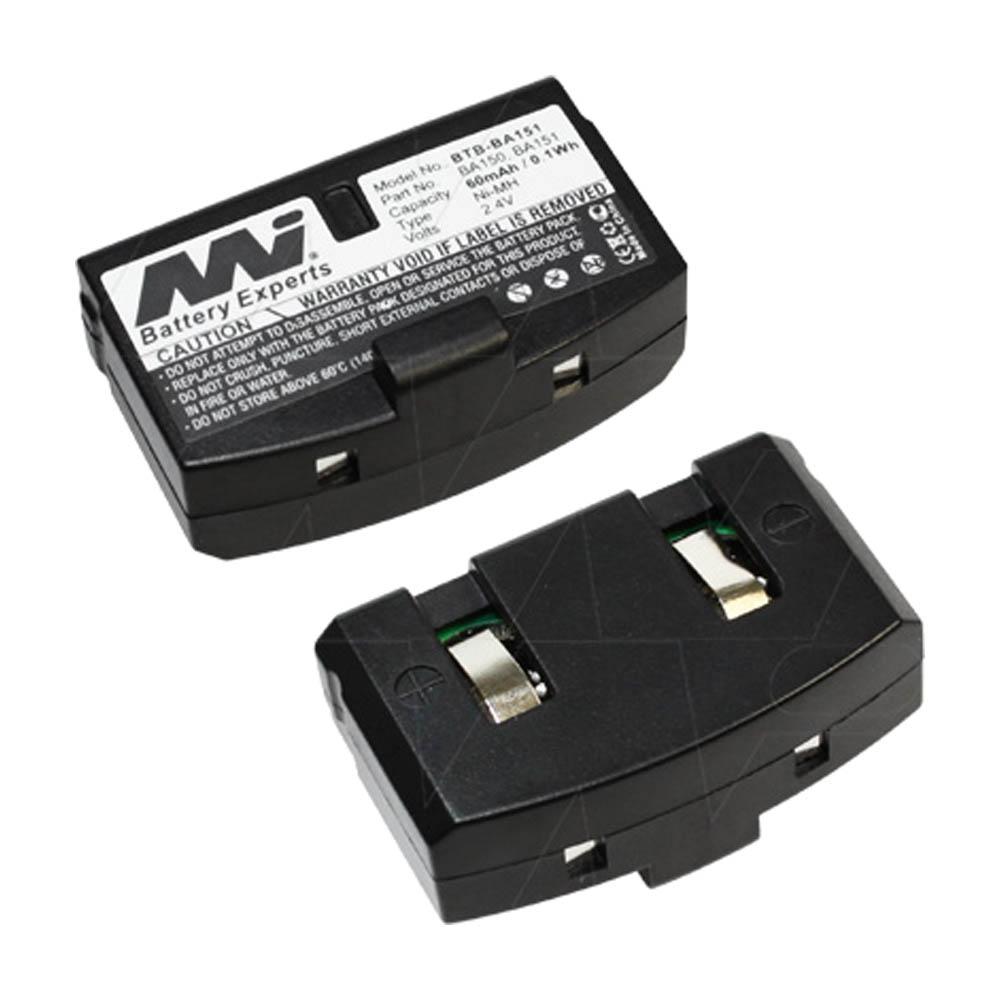 2.4V 60mAh NiMH battery suit. for Sennheiser