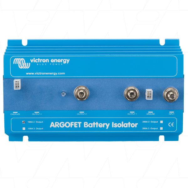 100A 2 Battery FET Isolator with Alternator energize input M8