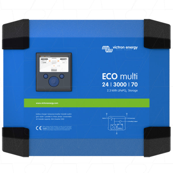 ECOmulti Home Battery Storage & Charger 24V 2.3kWh (required
