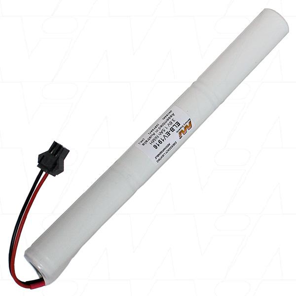 ELB-EV1916 3.6V 1.5Ah Ni-Ca Emergency Lighting Battery Pack
