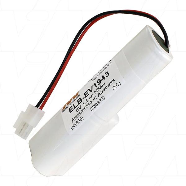 ELB-EV1943 6V 1.5Ah NiMH Emergency Lighting Battery Pack