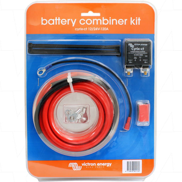 12/24V-120A CYRIX-CT Intelligent Battery Channel Combiner Kit - incl Cables, Lugs & Ties