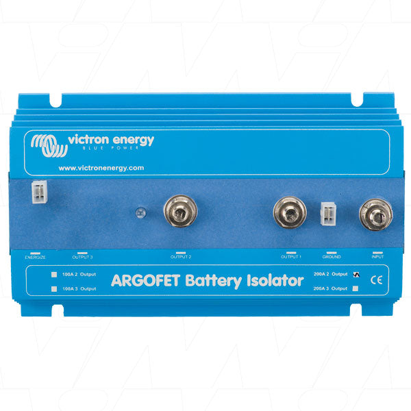200A 2 Battery FET Isolator with Alternator energize input M8