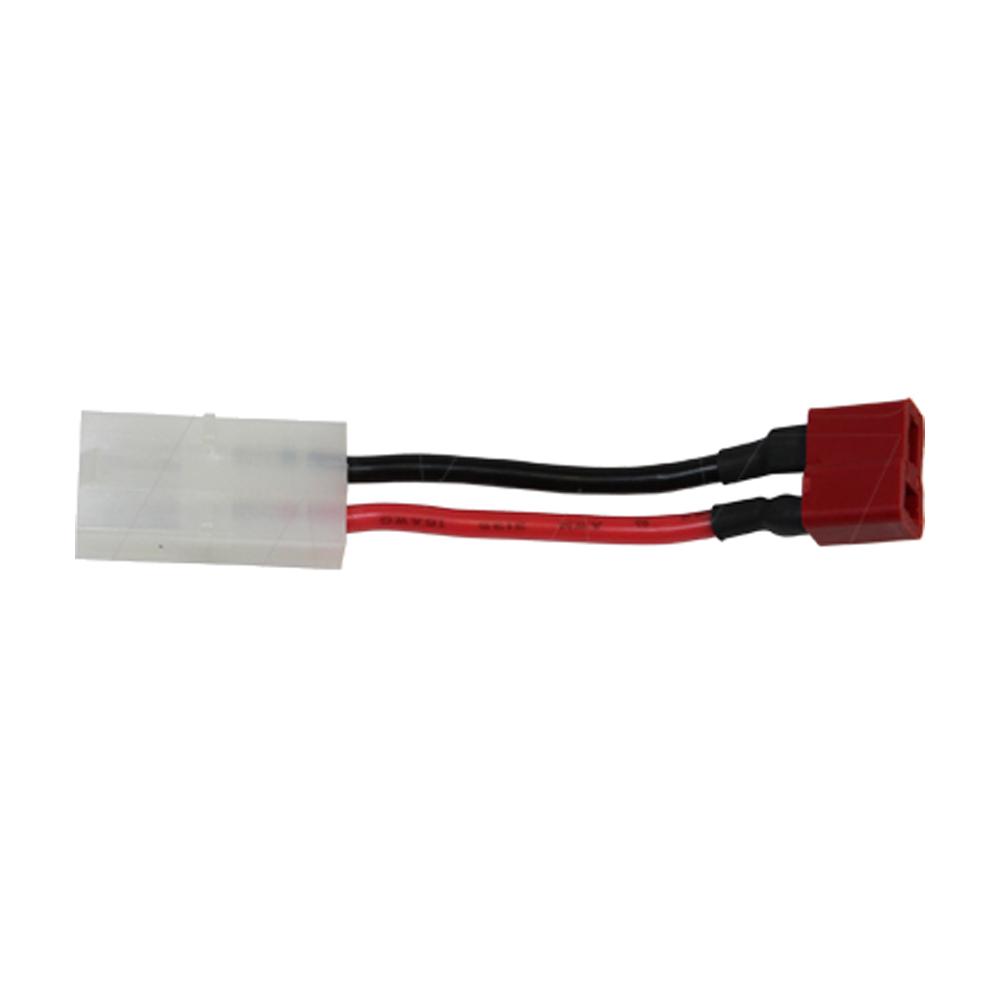 Female Tamiya Connector to Female T-Plug Deans Style Connector. 85mm with 16AWG leads.