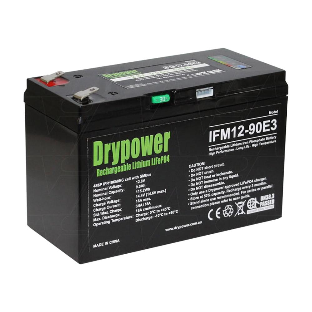 12V 9Ah (5hr rate) LiFePO4 Smart Battery Module SMBUS