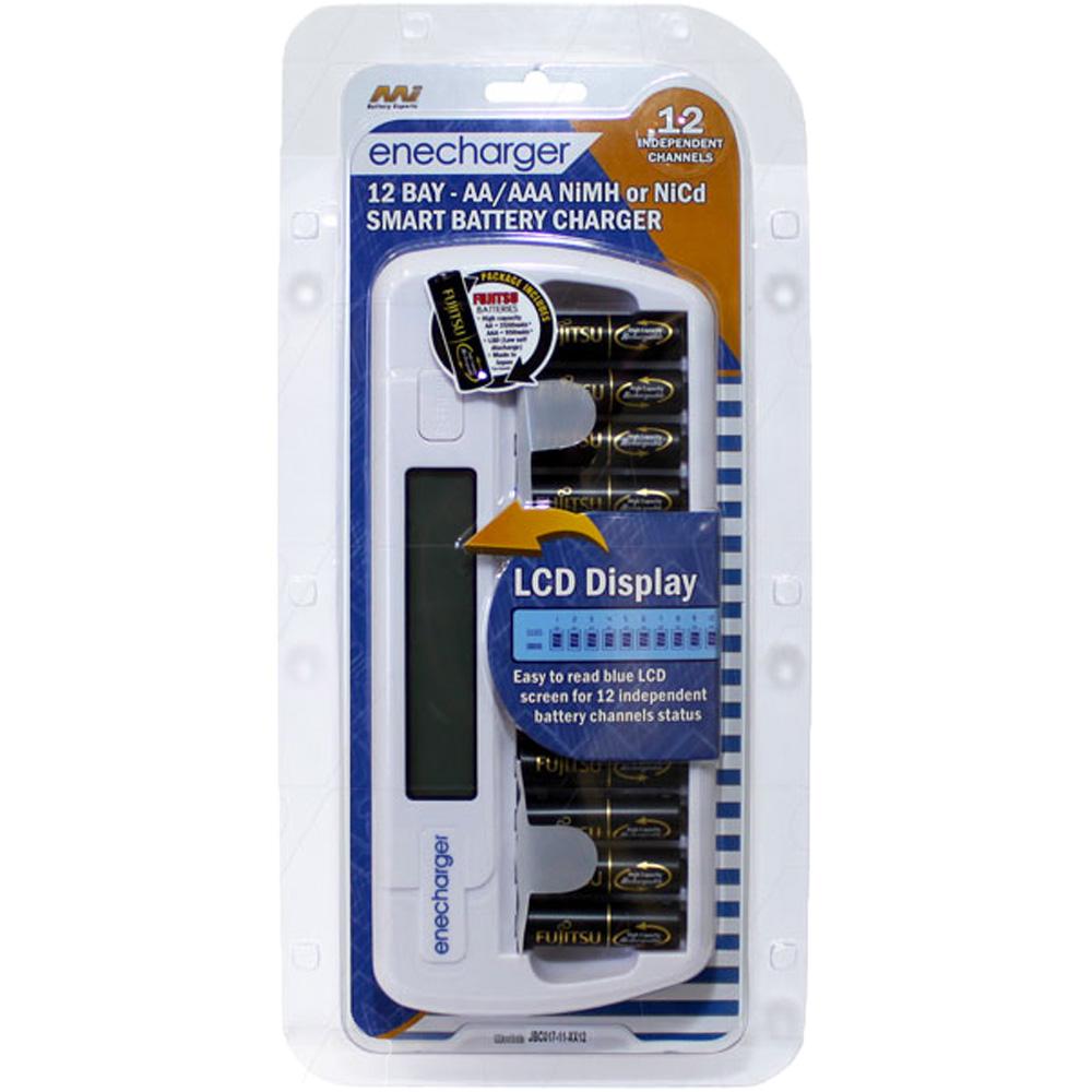 12V-240V 12 x AA-AAA NiCd & NiMH Charger + 12xHR-3UTHB