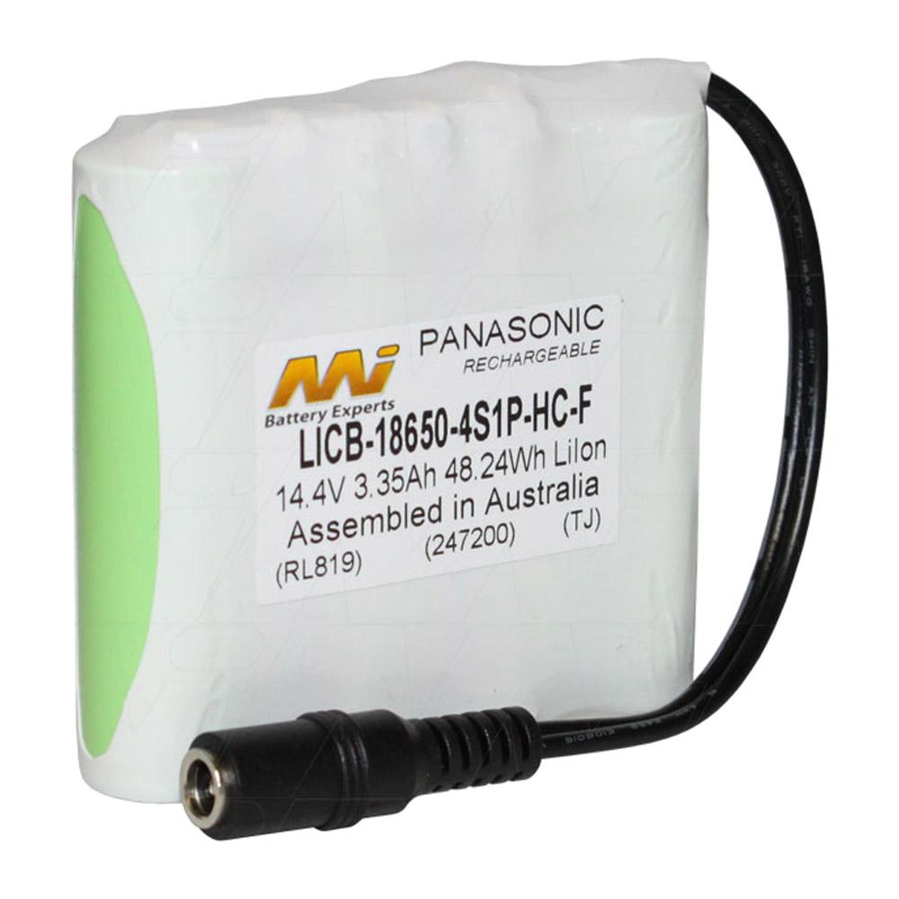 14.4V 3.35Ah High Capacity LiIon Battery with CE180 2.1mm DC Jack