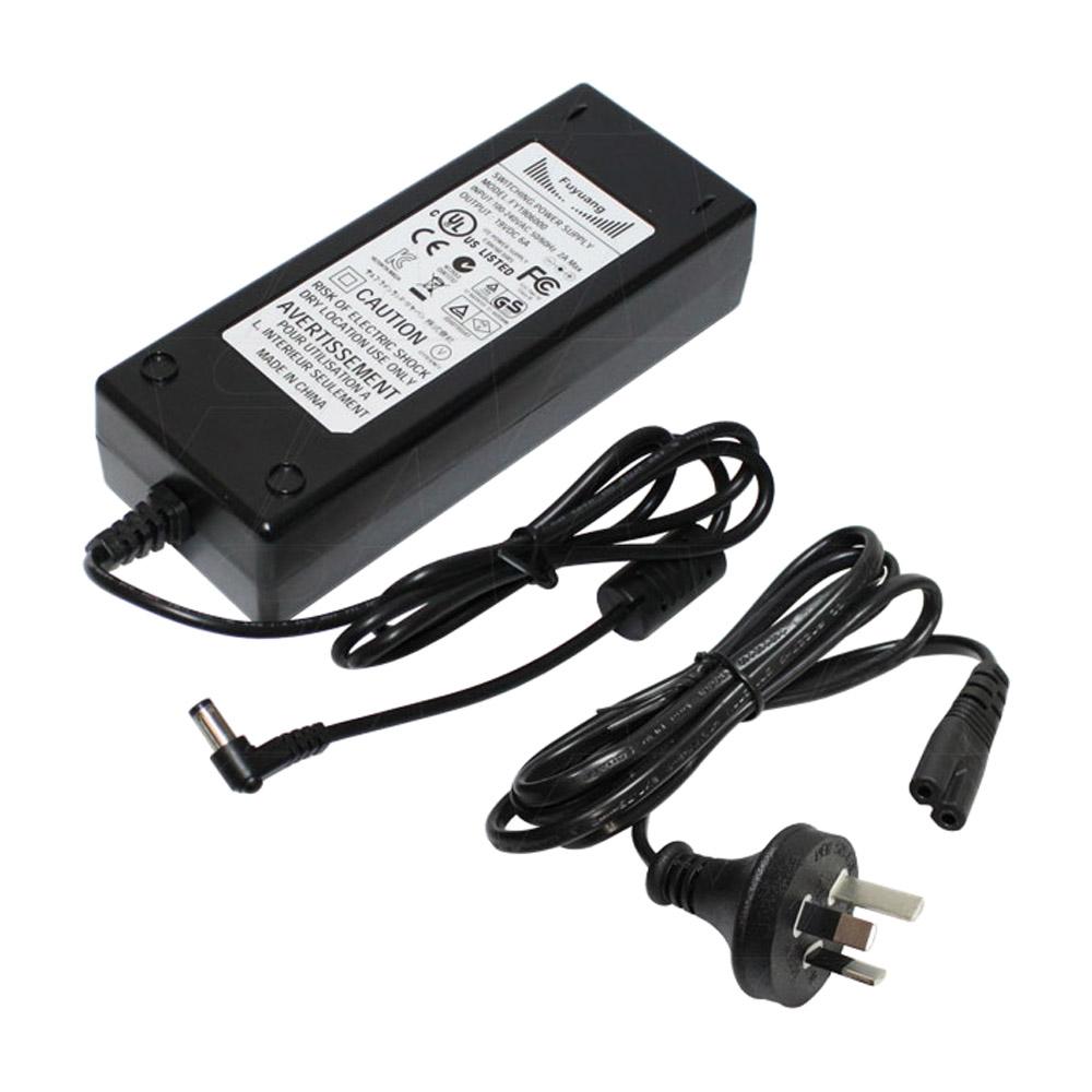 6Amp 19VDC 120W switchmode power supply c-w 2.5mm RA DC Plug