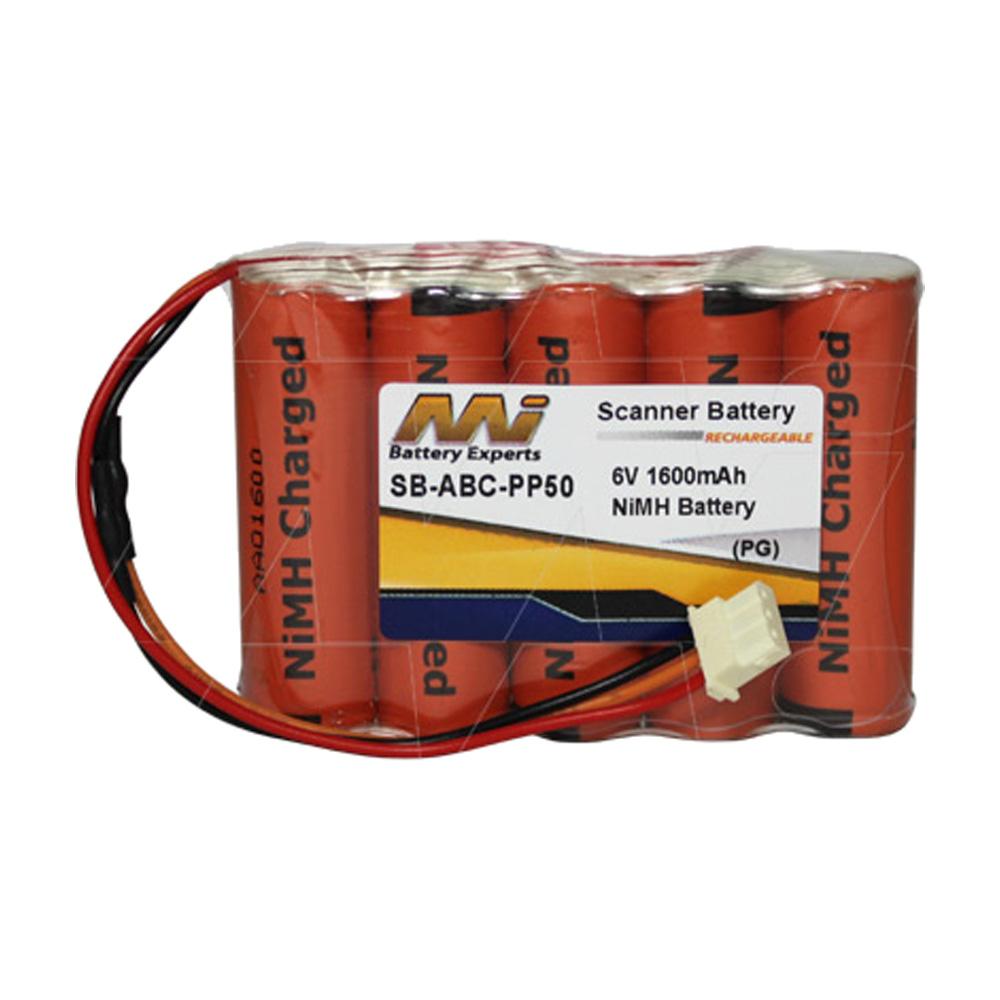 6V 1600mAh NiMH Portable Printer battery suit. for ABC, Datecs