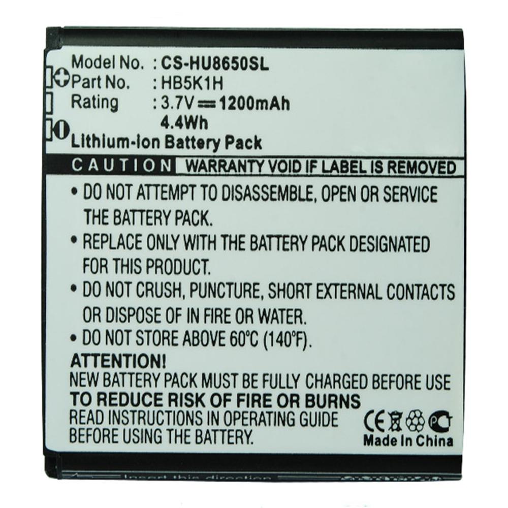 [PHUA3292] Stryka mobile phone battery for HUAWEI HB5K1H 3.7V 1200mAh Li-ion