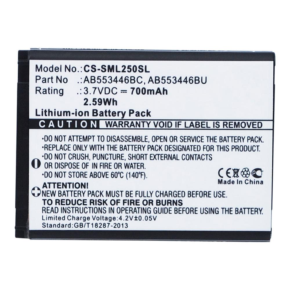 [PSAM7290] Stryka mobile phone battery for SAMSUNG Beat S 3.7V 700mAh Li-ion