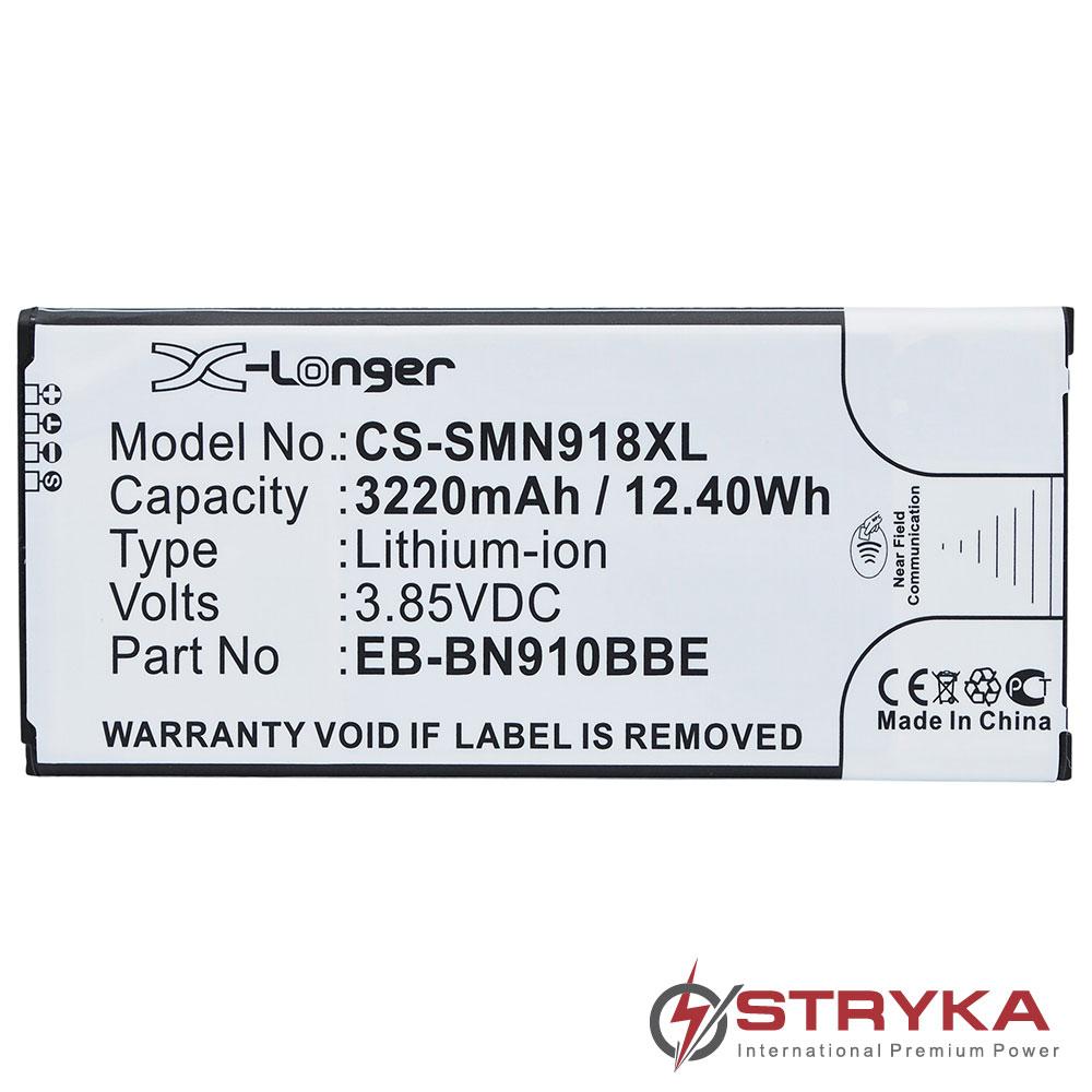 [PSAM7528] Stryka mobile phone battery for SAMSUNG Galaxy Note 4 3.85V 3220mAh Li-ion