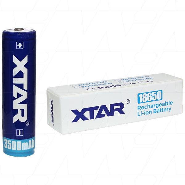 3.6V 18650 size 3500mAh cylindrical LiIon Cell + PCM Protection (70mm)