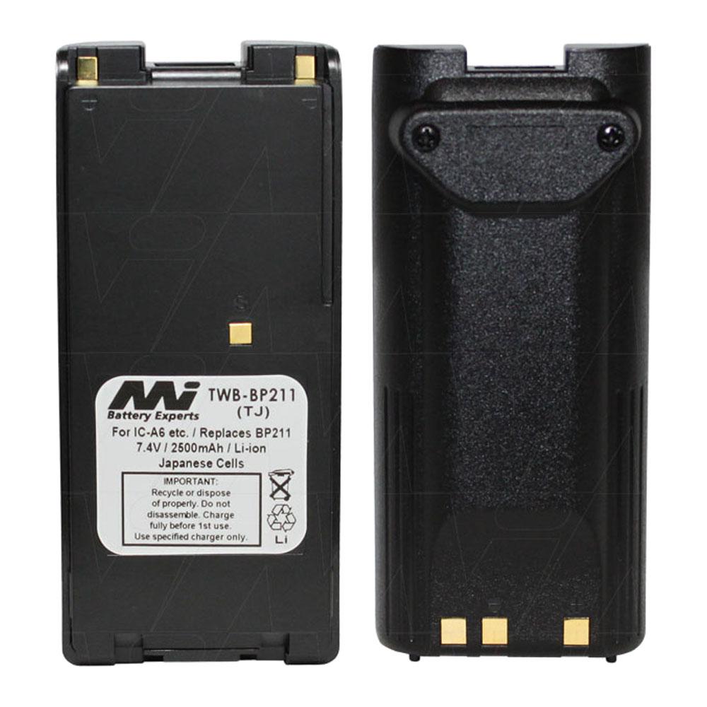 7.4V 2500mAh LiIon Two Way Radio battery