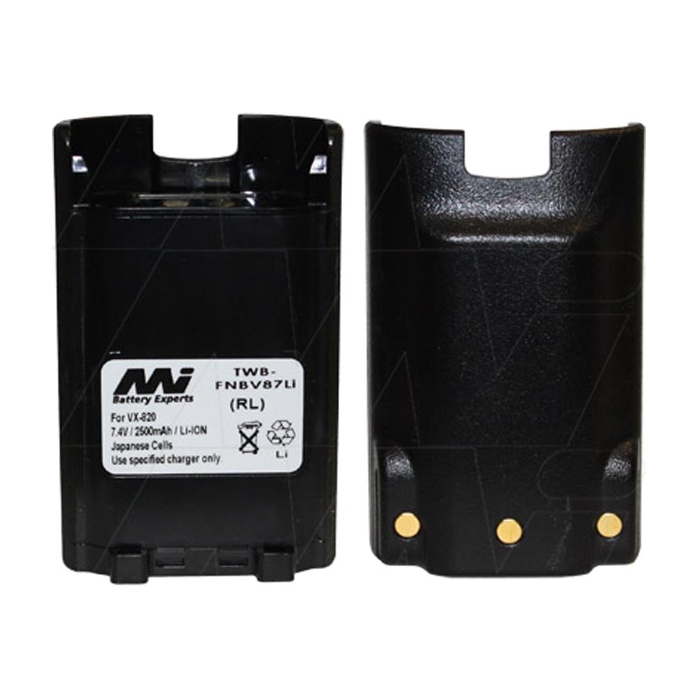 7.4V 2500mAh LiIon Two Way Radio battery suit. for Vertex, Yaesu