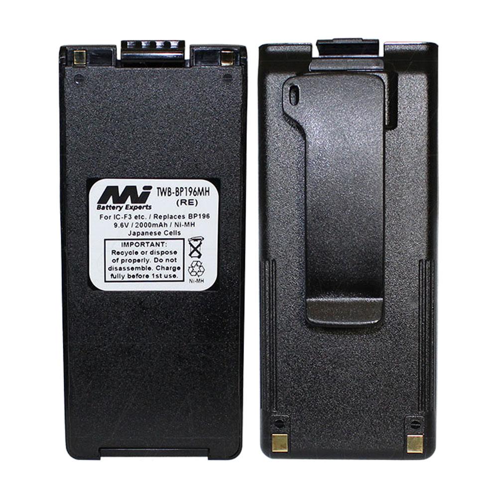 9.6V 1600mAh NiMH Two Way Radio battery suit. for Icom