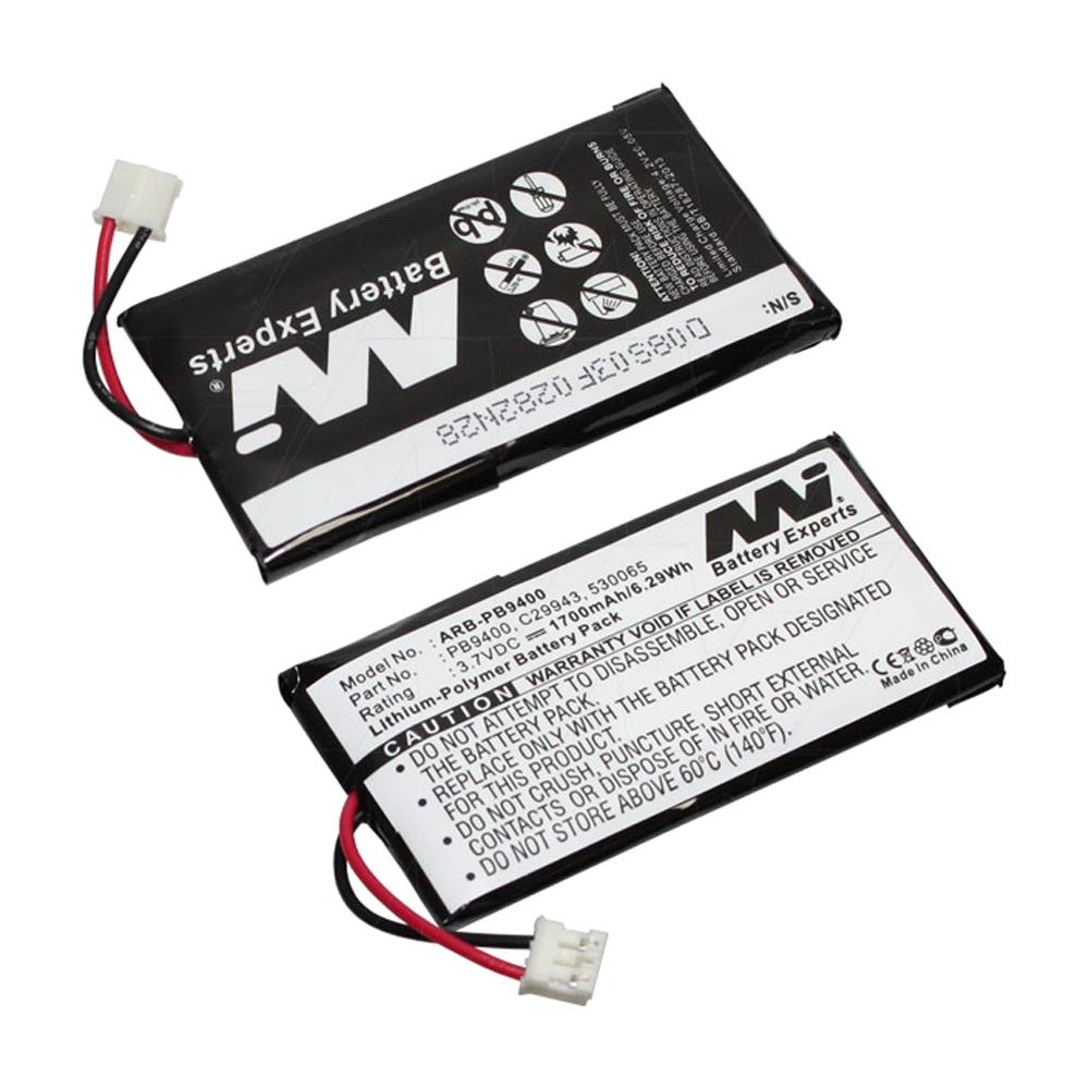 3.7V 1700mAh LiPo Remote Control battery