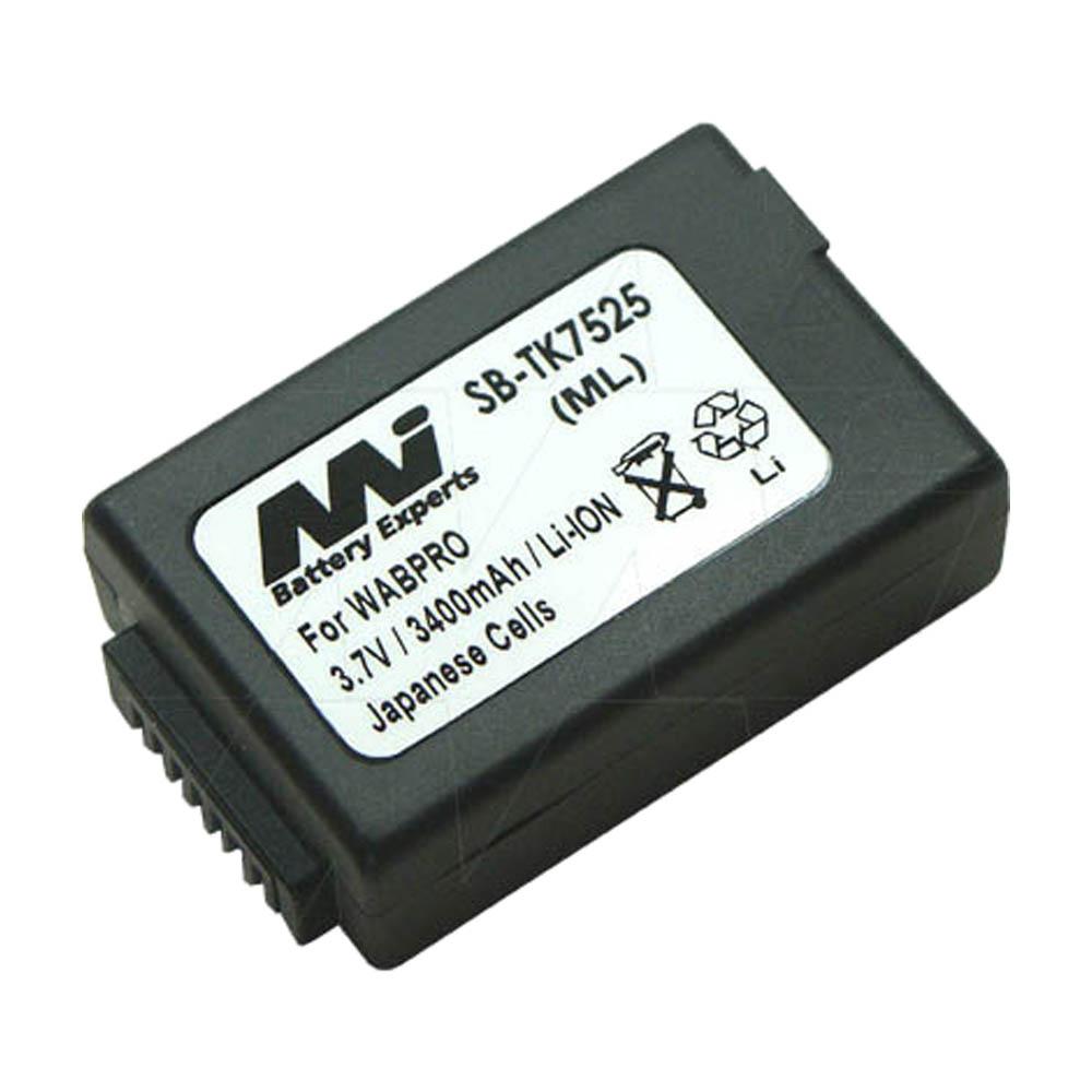 3.7V 3400mAh LiIon Scanner battery