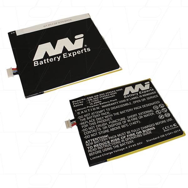 3.7V 4400mAh Li-Po Battery Suitable for Amazon Kindle Fire eBook Reader