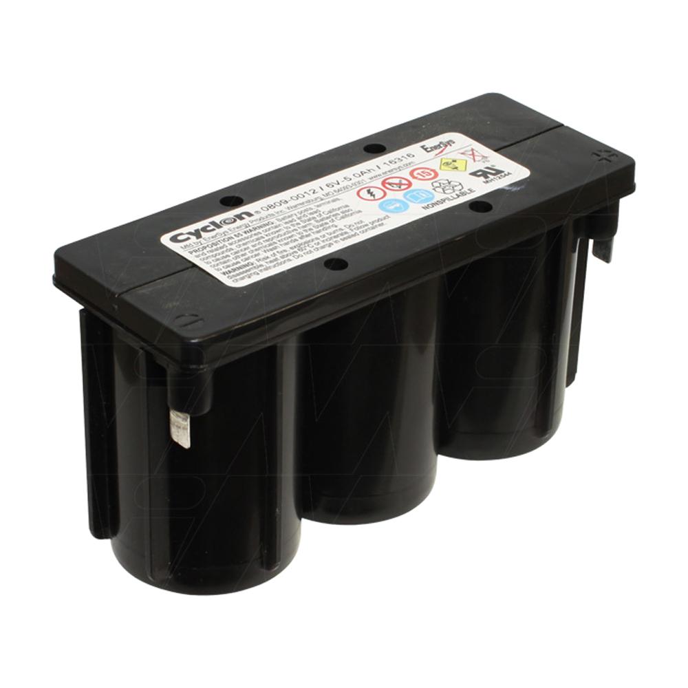6V 5Ah Monobloc with spade terminals