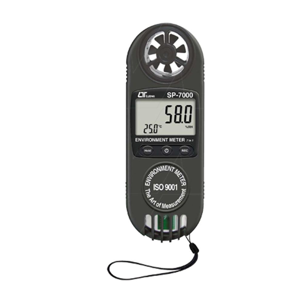 7 in 1 Environment Meter - Anemometer, CMM-CFM Humidity-Temp. meter