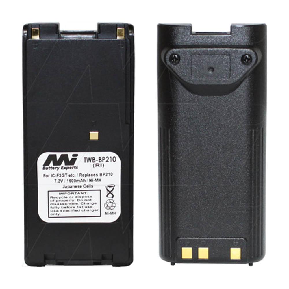 7.2V 1600mAh NiMH Two Way Radio battery suit. for Icom