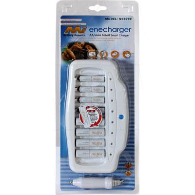 Enecharger NC8700 1-8 Cell Automatic Charger with 4 AA & AAA