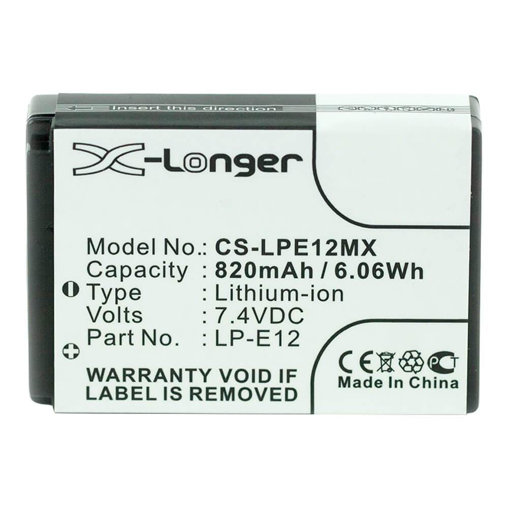 [CCAN3780] Canon LP-E12 7.4V 820mAh Li-ion