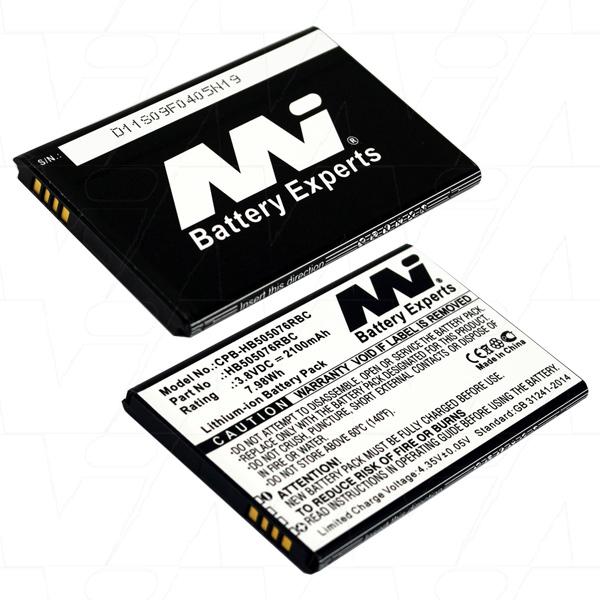 3.8V 2100mAh Li-ion Mobile Phone Battery suitable for Huawei Ascend