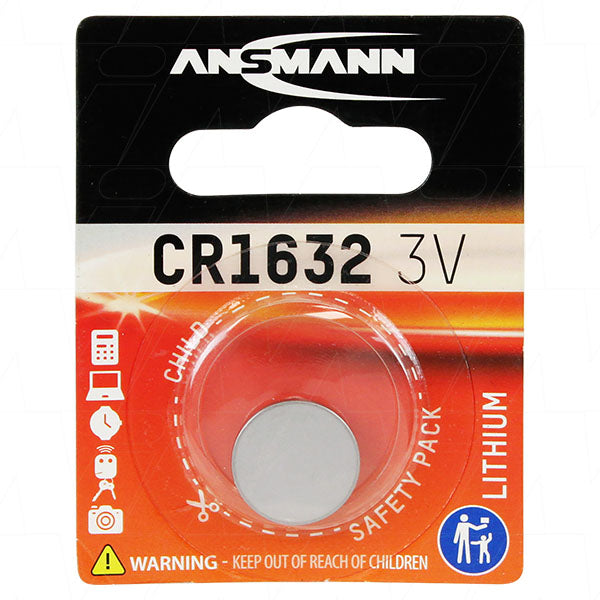 [CR1632-BP1(A)] CR1632 3V Lithium Coin Cell Blister of 1