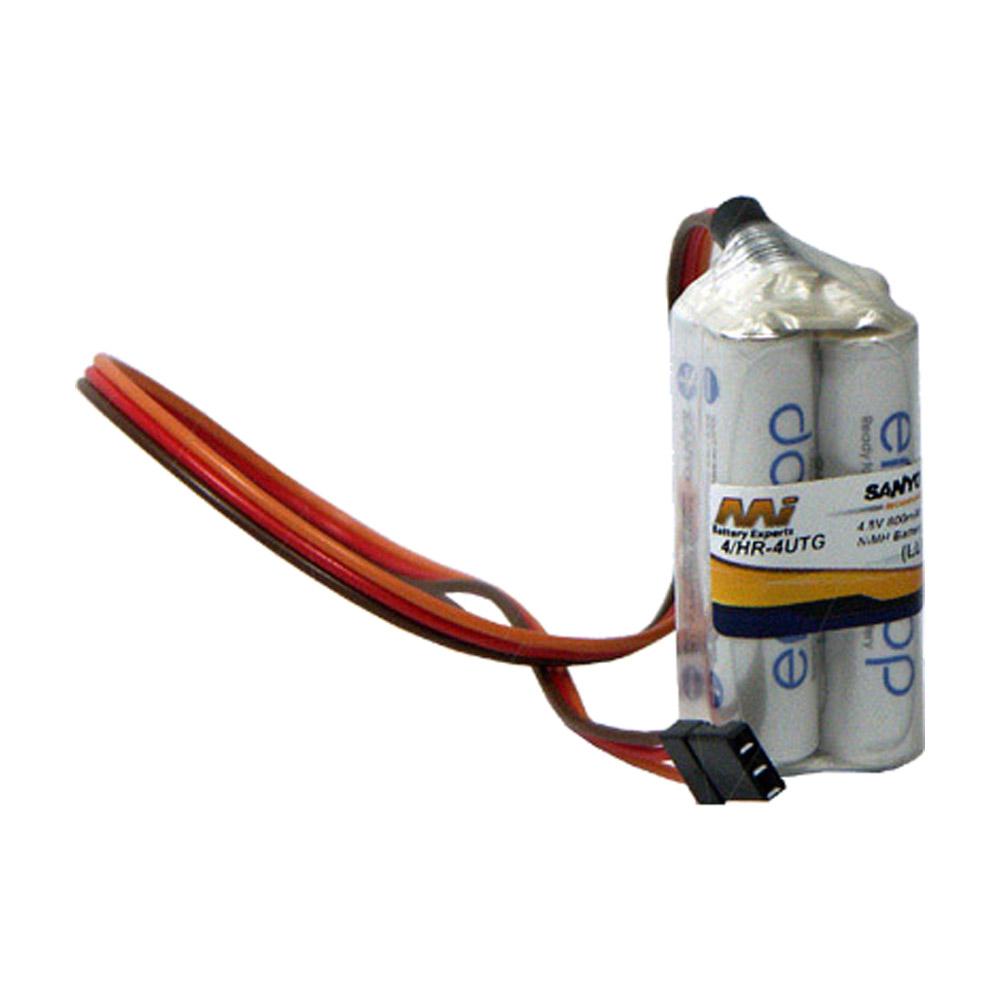 4.8V 800mAh Eneloop AAA TX-RX SQ Pack with JR-Hitech conn.