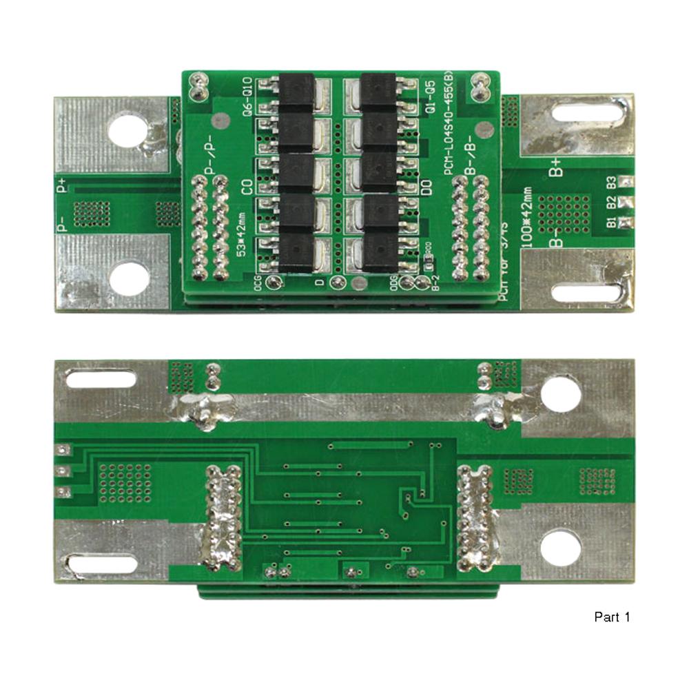 Protection Circuit Module for 13.2V LiFePO4 Battery Packs 40A Max Discharge