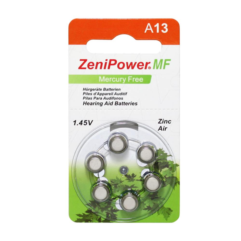[A13-BP6] A13 Zenipower hearing aid battery