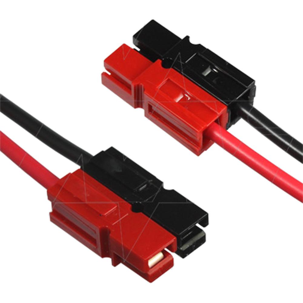 Anderson Powerpole 15-45 style Connector 17AWG Black&Red 200mm Cable 12A rated