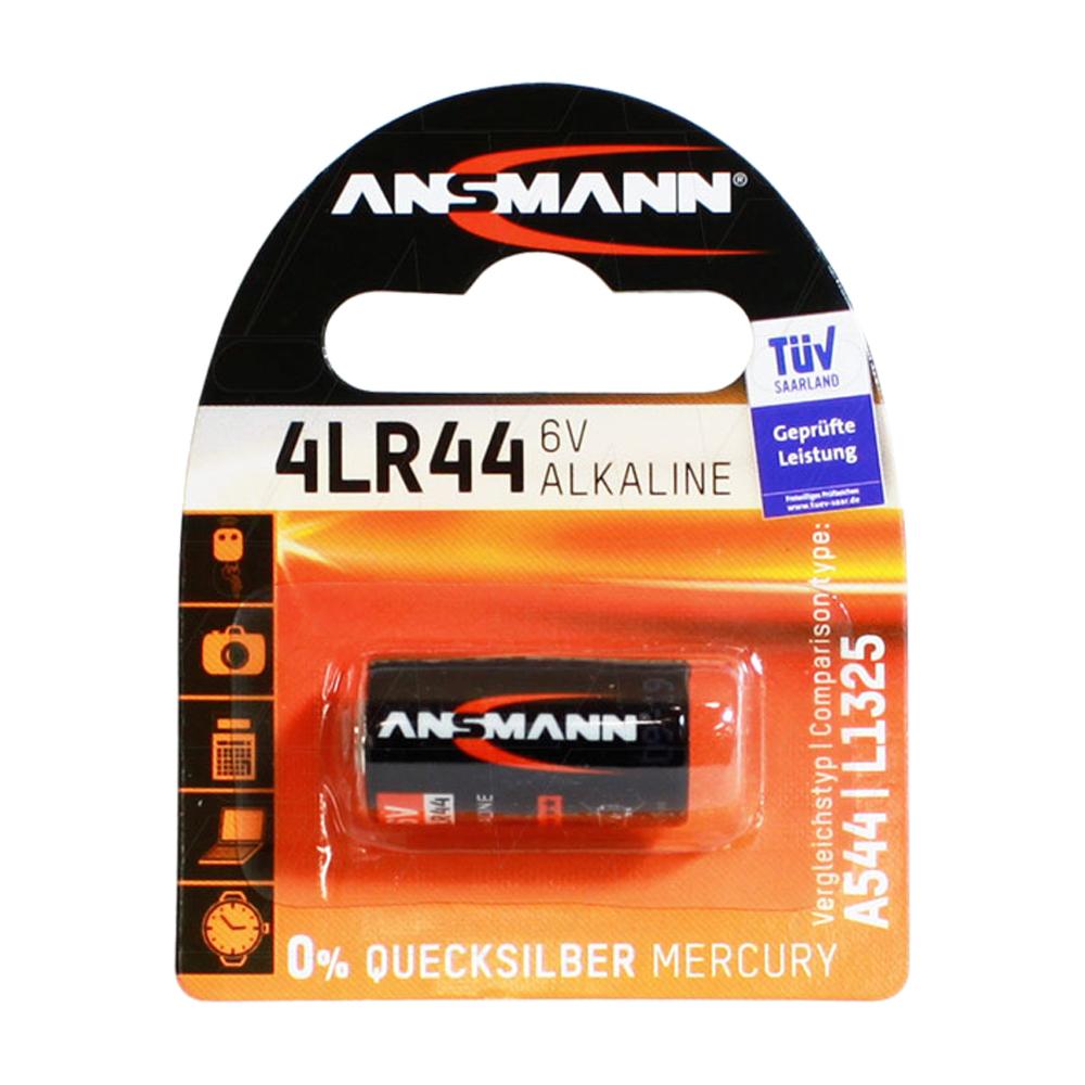 [1510-0009 4LR44-BP1(A)] ANSMANN 6V Alkaline 4LR44 Battery