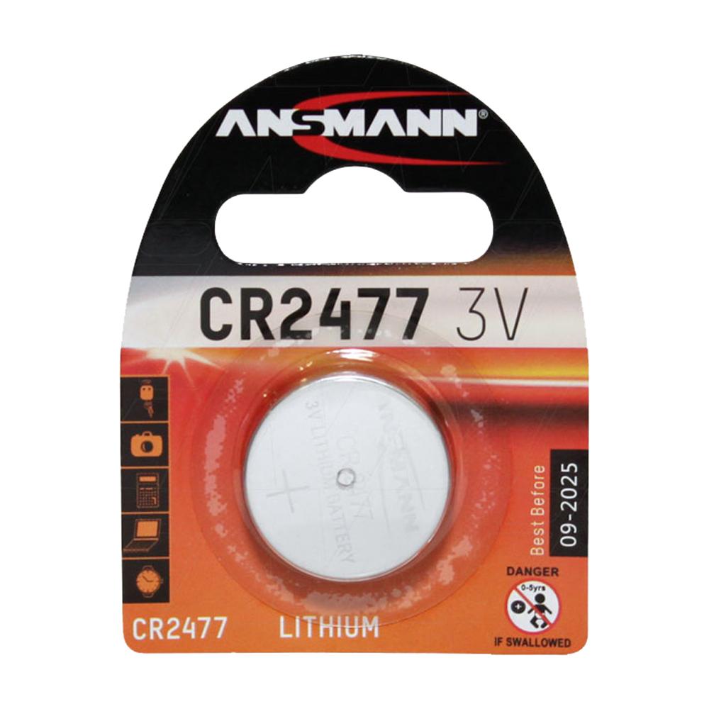 [CR2477-BP1] Ansmann CR2477 3V Lithium Coin Cell Blister of 1