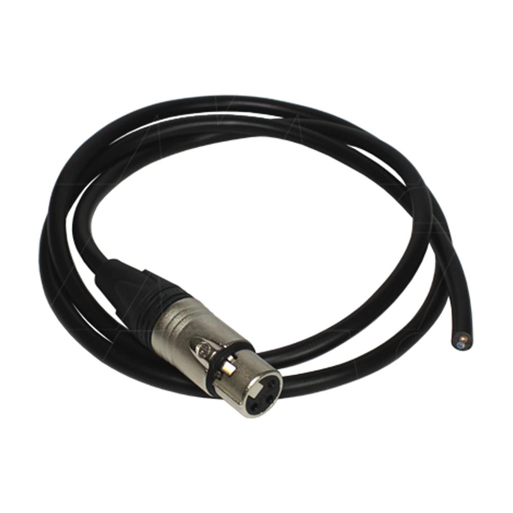 Battery Fighter Acc. Neutrik Plug NC3FX XLR female type connector lead