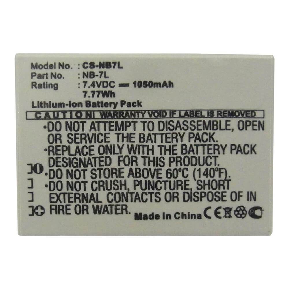 [CCAN3681] Canon NB-7L 7.4V 1050mAh Li-ion