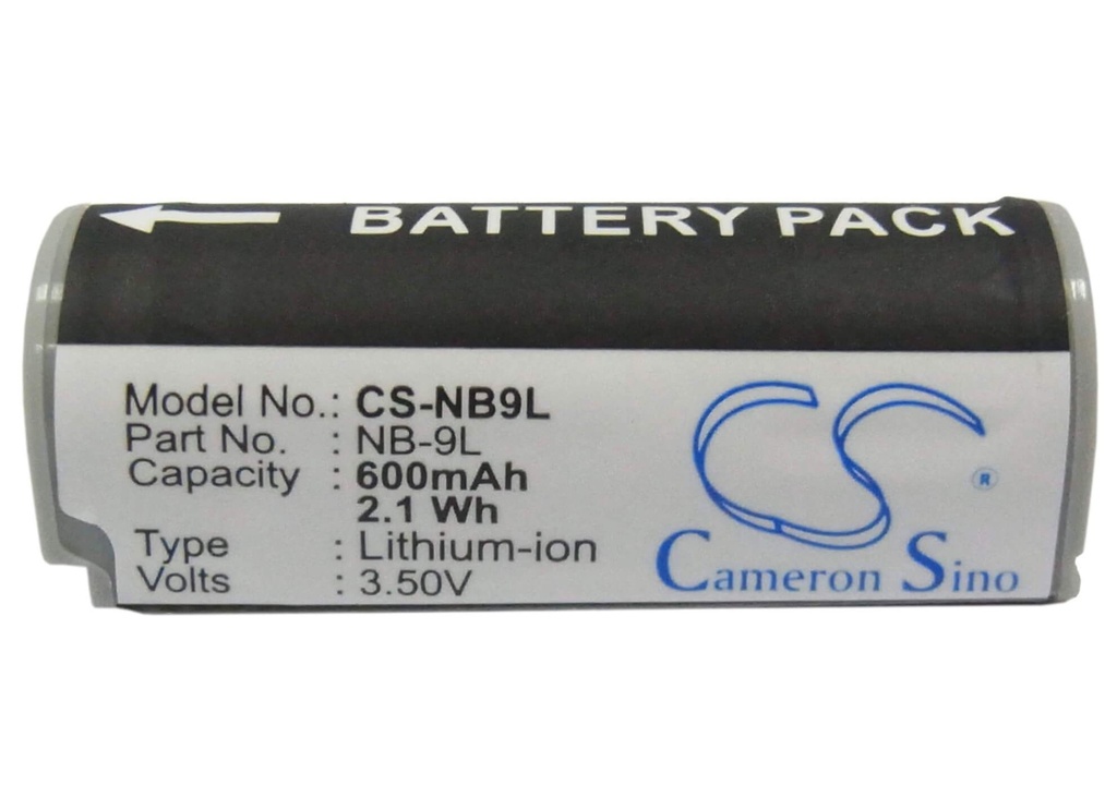[CCAN3704] Canon NB-9L 3.6V 600mAh Li-ion