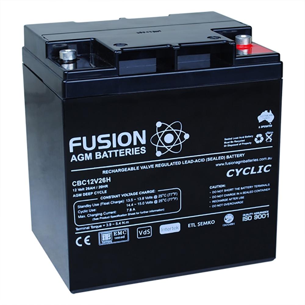 NLA - Fusion 12V 27Ah Tall Deep Cycle AGM Battery