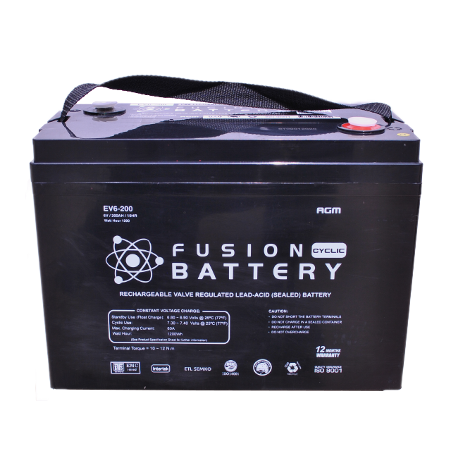 Fusion 6V 700CCA EV6-200 Electric Vehicle series Battery (320mm long)